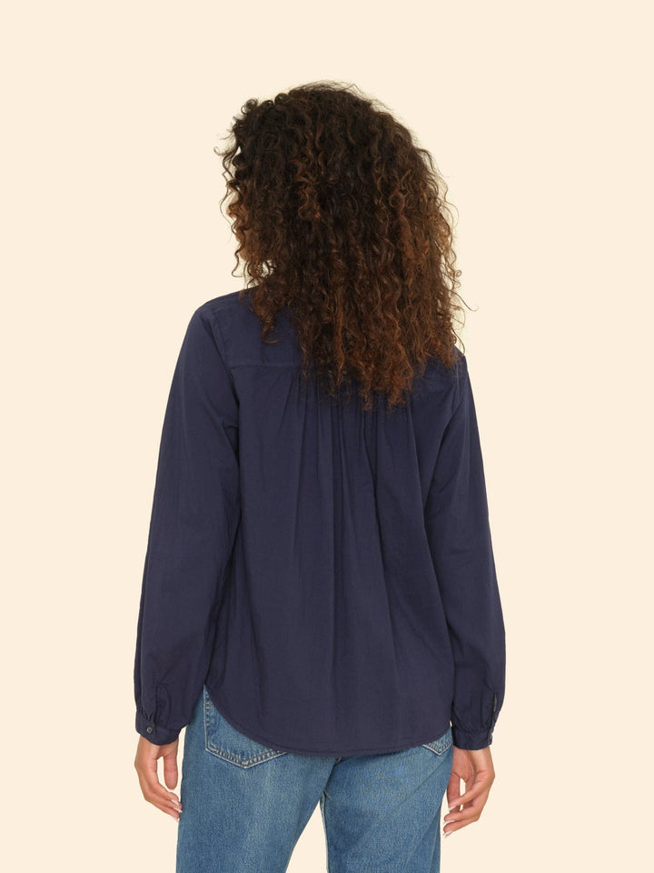 Xirena Top Navy Caspian Top