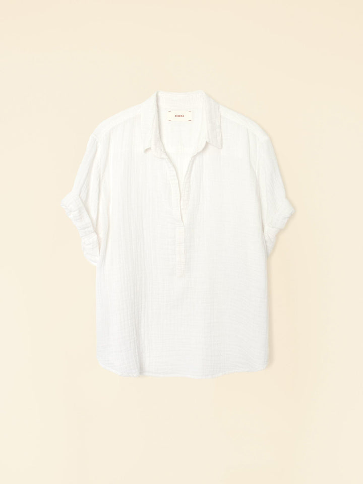 Xirena Top White Cruz Top