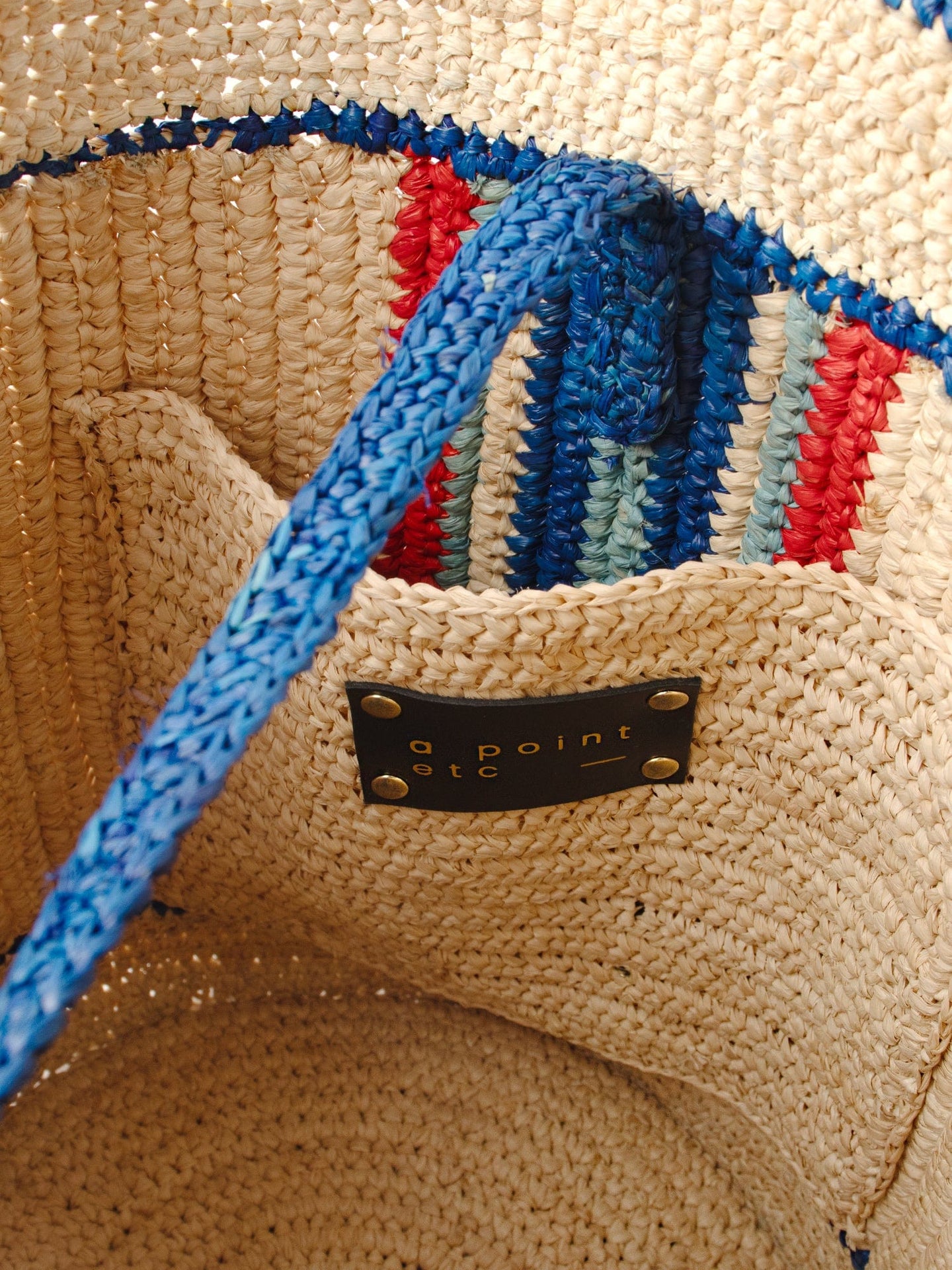 A Point Etc Bag One Size / Blue A Point Etc Blue Soa Natural Bucket Bag P0SOA000-OS-BLU A Point Etc Blue Soa Natural Bucket Bag