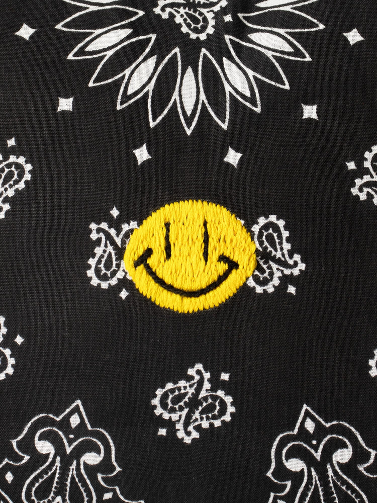 CALL IT BY YOUR NAME Accessory One Size / Black CALL IT BY YOUR NAME Black Happy Face Toiletry Bag C0SLK206-OS-BLK CALL IT BY YOUR NAME Black Happy Face Toiletry Bag