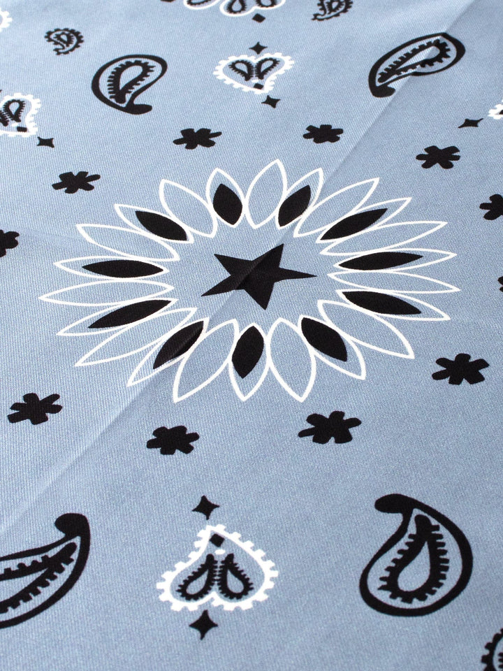 CALL IT BY YOUR NAME Accessory One Size / Chambray Chambray Star Silk Bandana C0SLK400-OS-CHM Chambray Star Silk Bandana