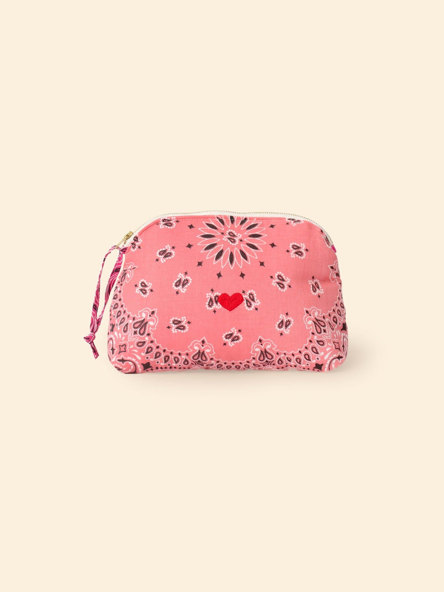 CALL IT BY YOUR NAME Accessory One Size / Fuchsia CALL IT BY YOUR NAME Fuchsia Heart Toiletry Bag C0SLK207-OS-FSH CALL IT BY YOUR NAME Fuchsia Heart Toiletry Bag