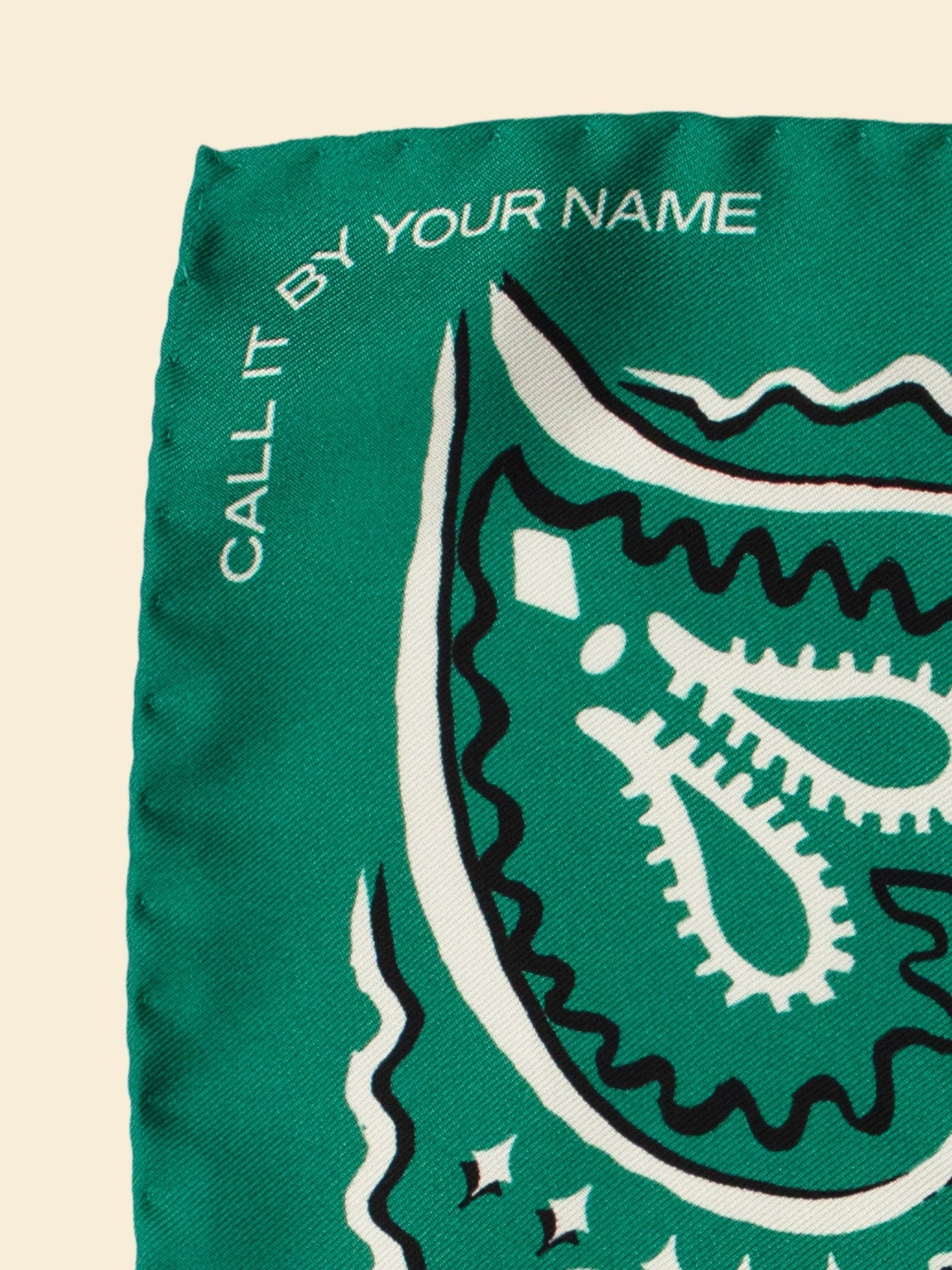 CALL IT BY YOUR NAME Accessory One Size / Malachite Green CALL IT BY YOUR NAME Malachite Green Western Silk Bandana C0SLK203-OS-MLGN CALL IT BY YOUR NAME Malachite Green Western Silk Bandana