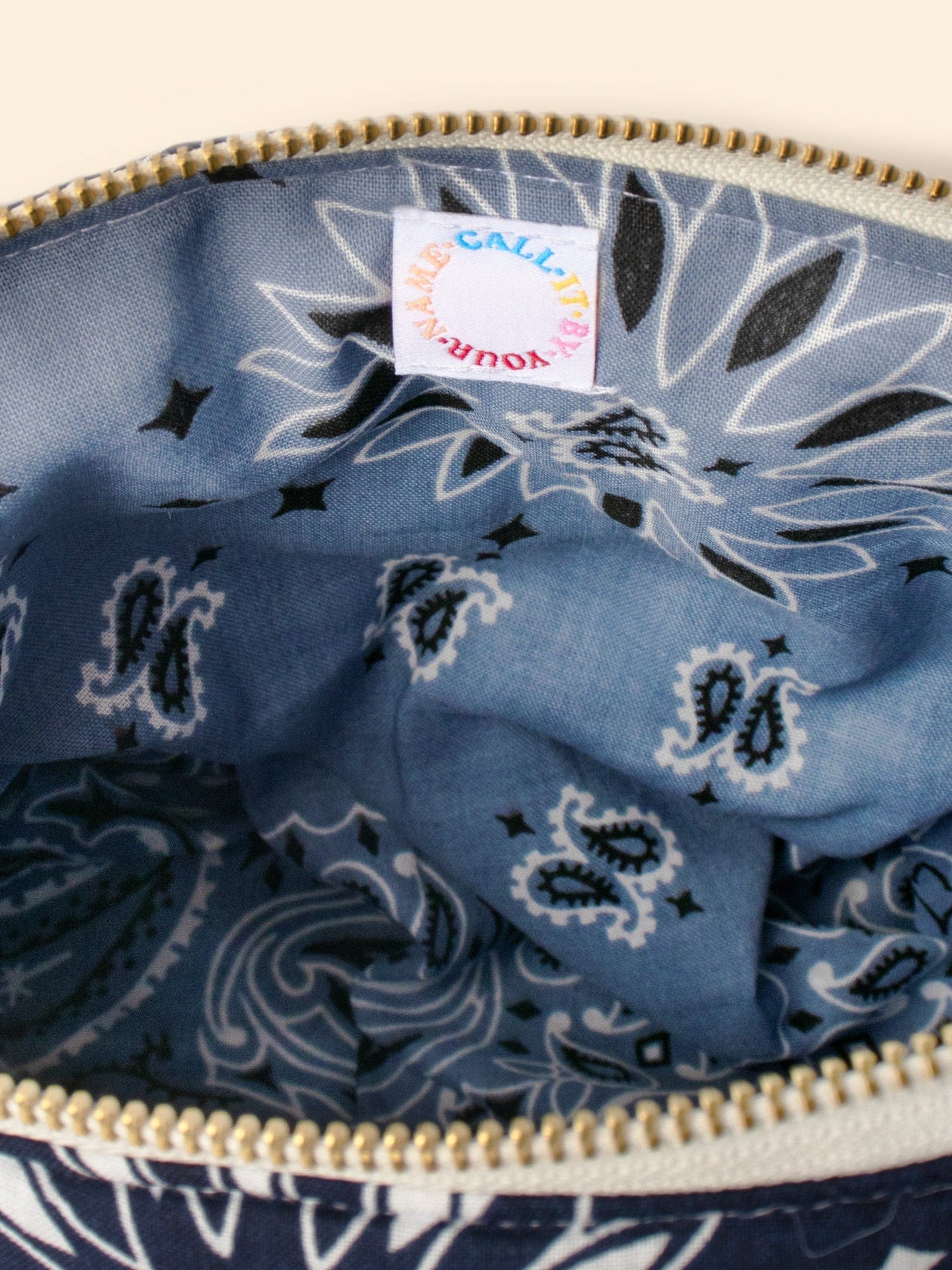 CALL IT BY YOUR NAME Accessory One Size / Navy CALL IT BY YOUR NAME Navy Mushroom Toiletry Bag C0SLK205-OS-NVY CALL IT BY YOUR NAME Navy Mushroom Toiletry Bag