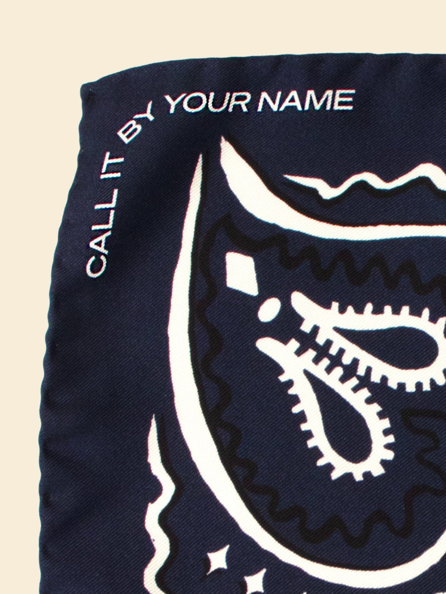 CALL IT BY YOUR NAME Accessory One Size / Navy CALL IT BY YOUR NAME Navy Western Silk Bandana C0SLK203-OS-NVY CALL IT BY YOUR NAME Navy Western Silk Bandana