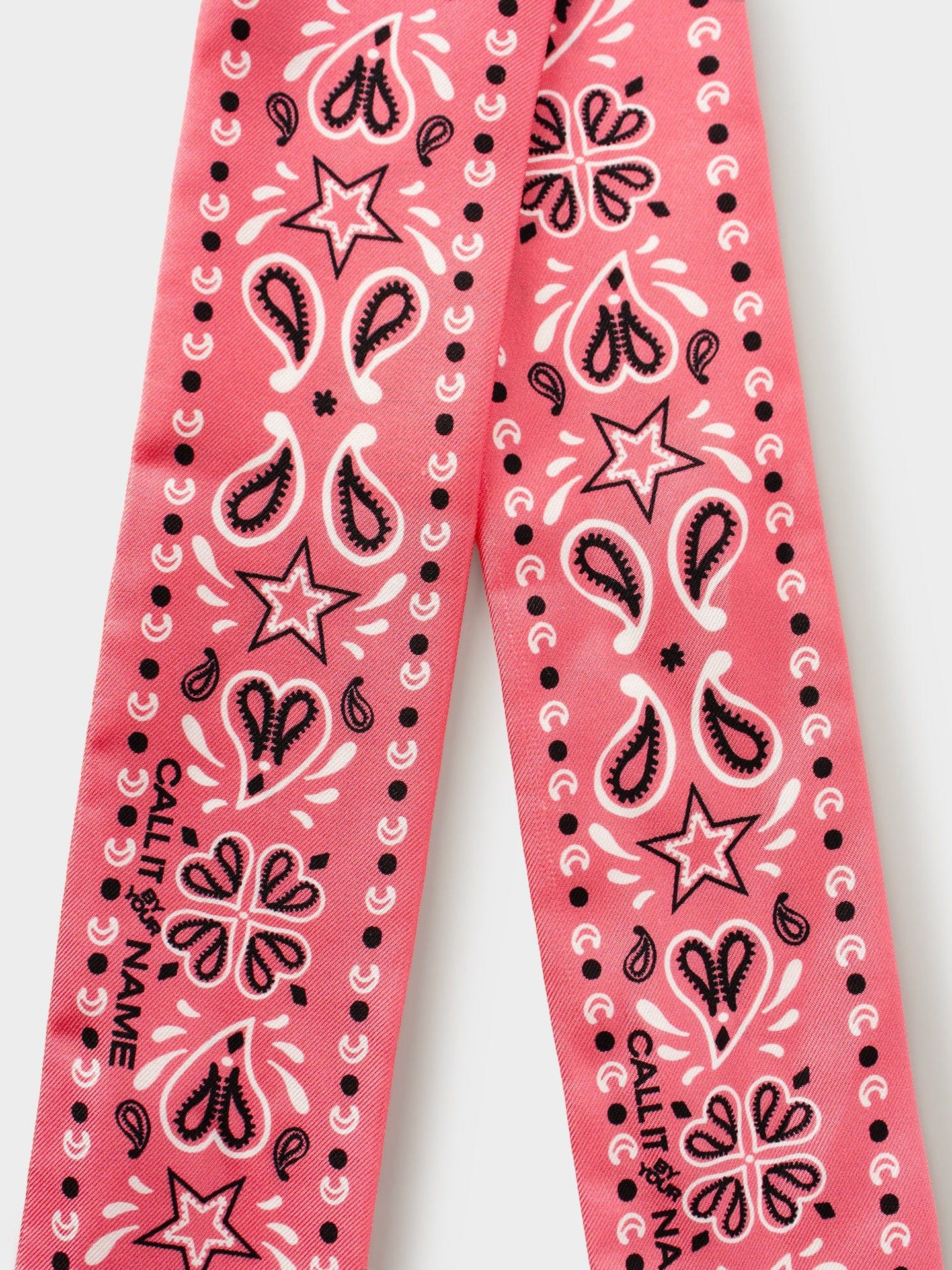 CALL IT BY YOUR NAME Accessory One Size / Pink Pink Silk Bandana Scarf C0SLK900-OS-PNK Pink Silk Bandana Scarf