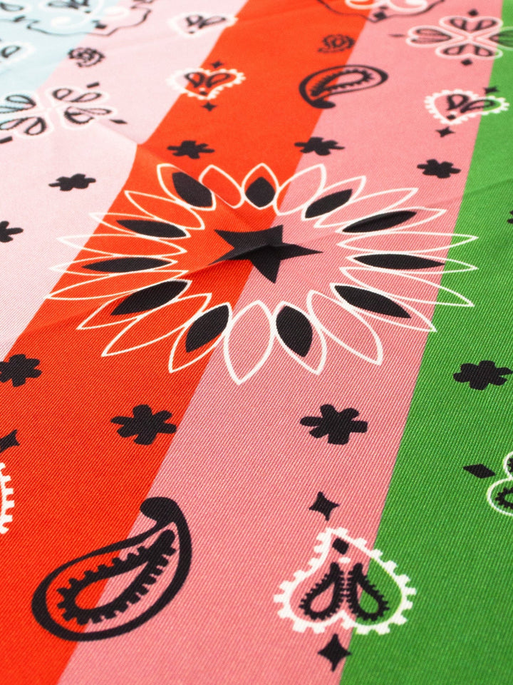 CALL IT BY YOUR NAME Accessory One Size / Rainbow Rainbow Star Silk Bandana C0SLK400-OS-RNBW Rainbow Star Silk Bandana