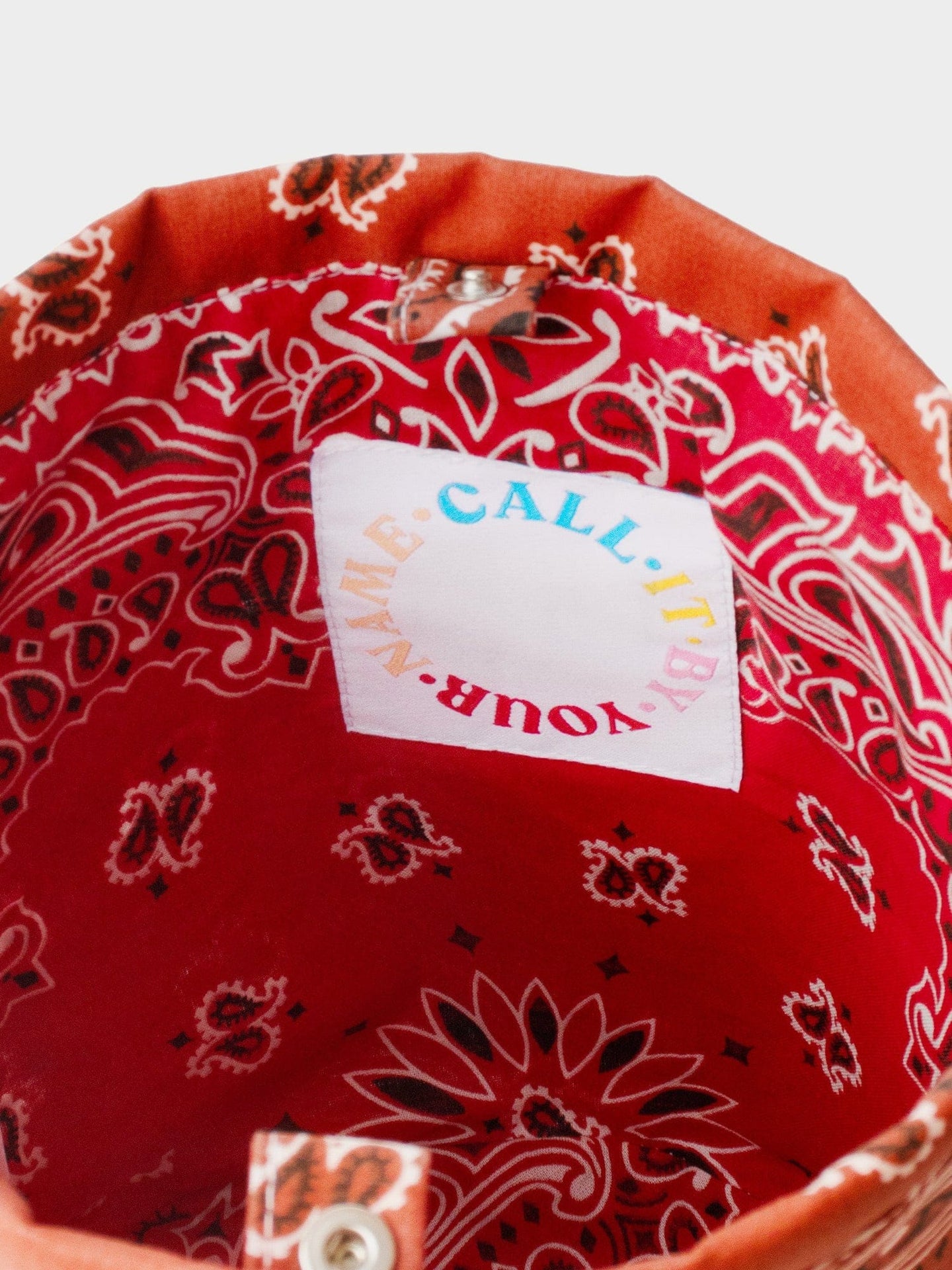 CALL IT BY YOUR NAME Accessory One Size / Red Red Seau Bucket Bag C0SLK204-OS-RED Red Seau Bucket Bag