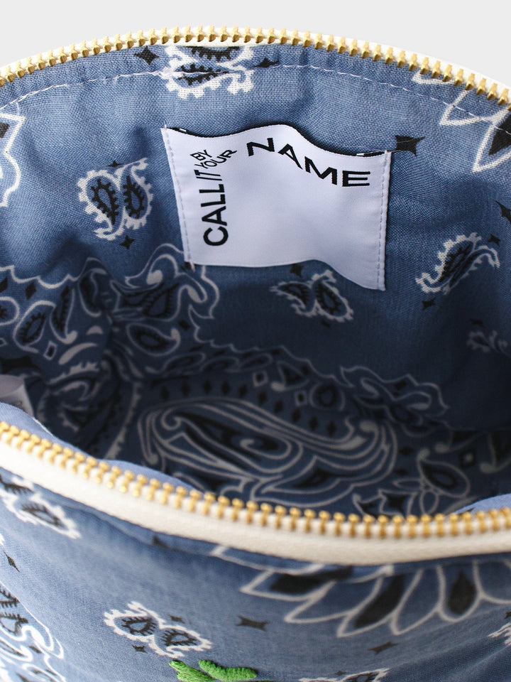 CALL IT BY YOUR NAME Bag One Size / Chambray Chambray Clover Toiletry Bag C0SLK500-OS-CHM Chambray Clover Toiletry Bag