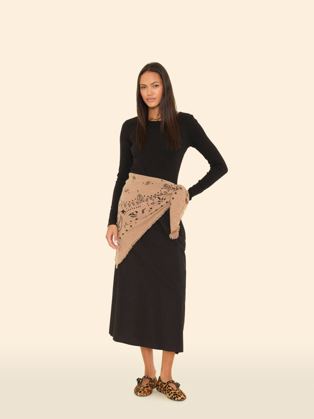 Kujten Accessory One Size / Camel Kujten Camel Hachiko Bandana K0CSH221-OS-CAM Kujten Camel Hachiko Bandana