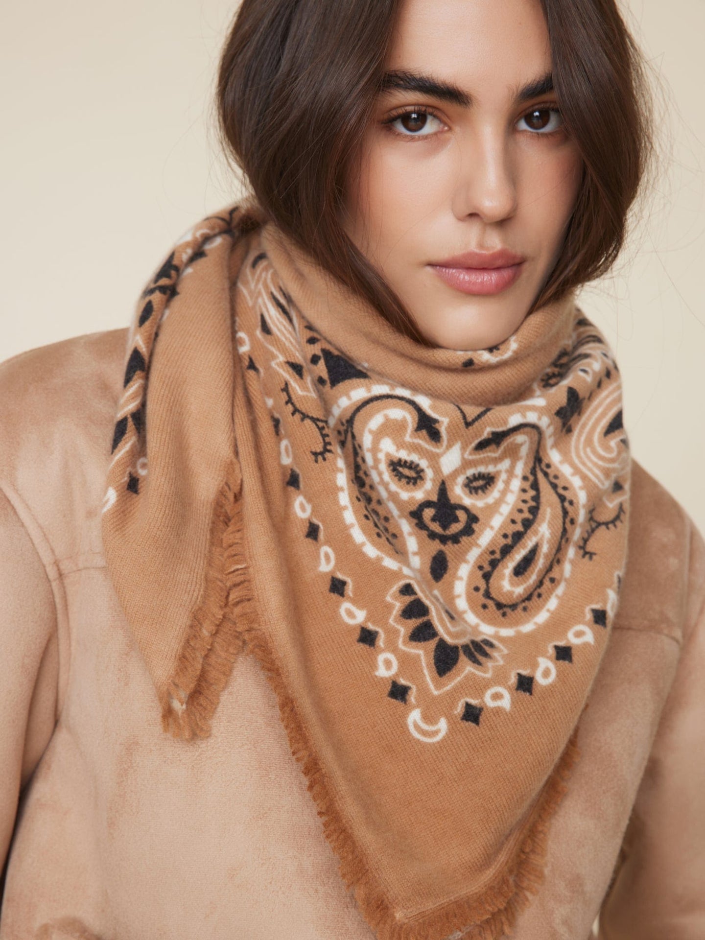 Kujten Accessory One Size / Caramel Kujten Caramel Hachiko Bandana K0CSH221-OS-CRML