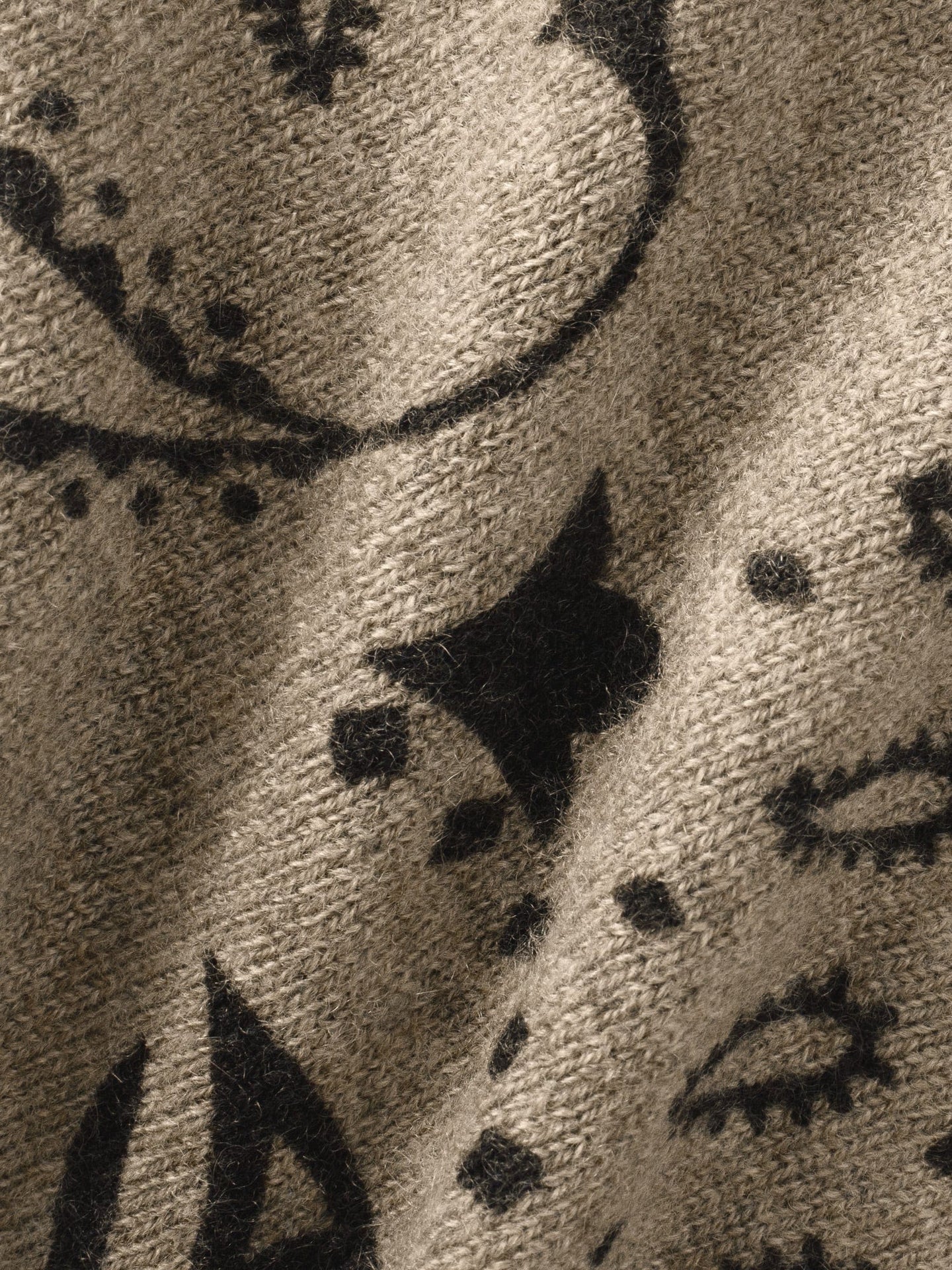 Kujten Accessory One Size / Marl Khaki Kujten Marl Khaki Hachiko Bandana K0CSH221-OS-MRKH Kujten Marl Khaki Hachiko Bandana
