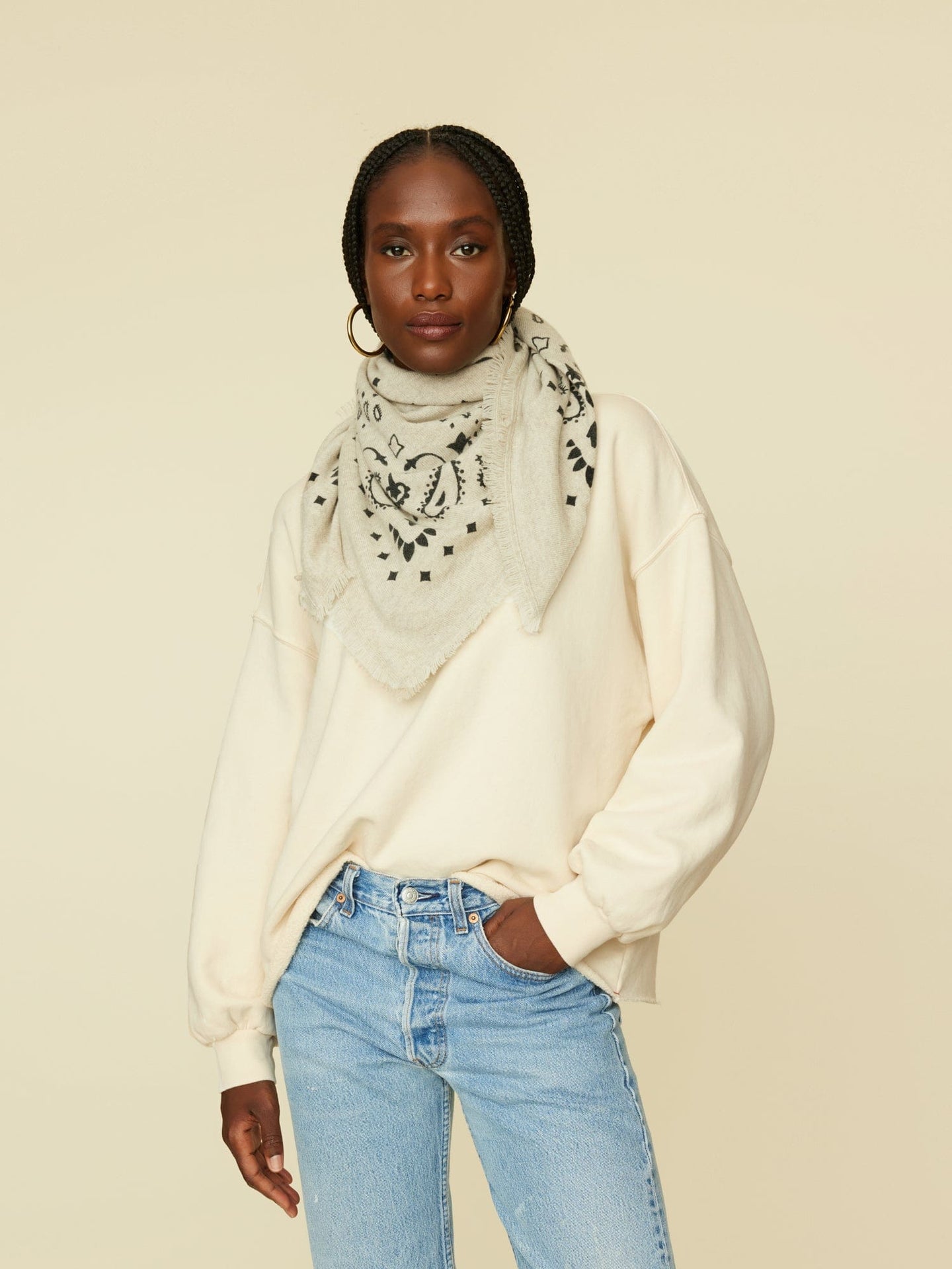 Kujten Accessory One Size / Oat Kujten Oat Hachiko Bandana K0CSH221-OS-OAT