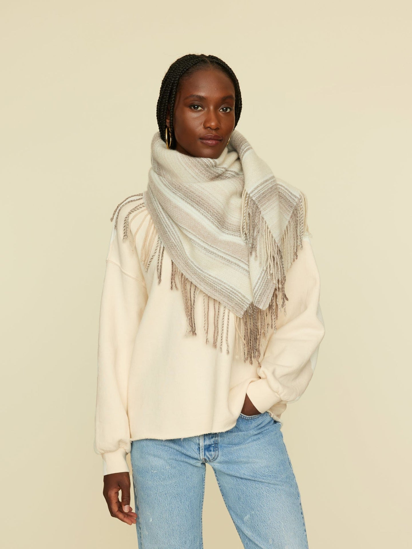 Kujten Accessory One Size / Organic Kujten Organic Clyde Scarf K0CSH713-OS-ORGN