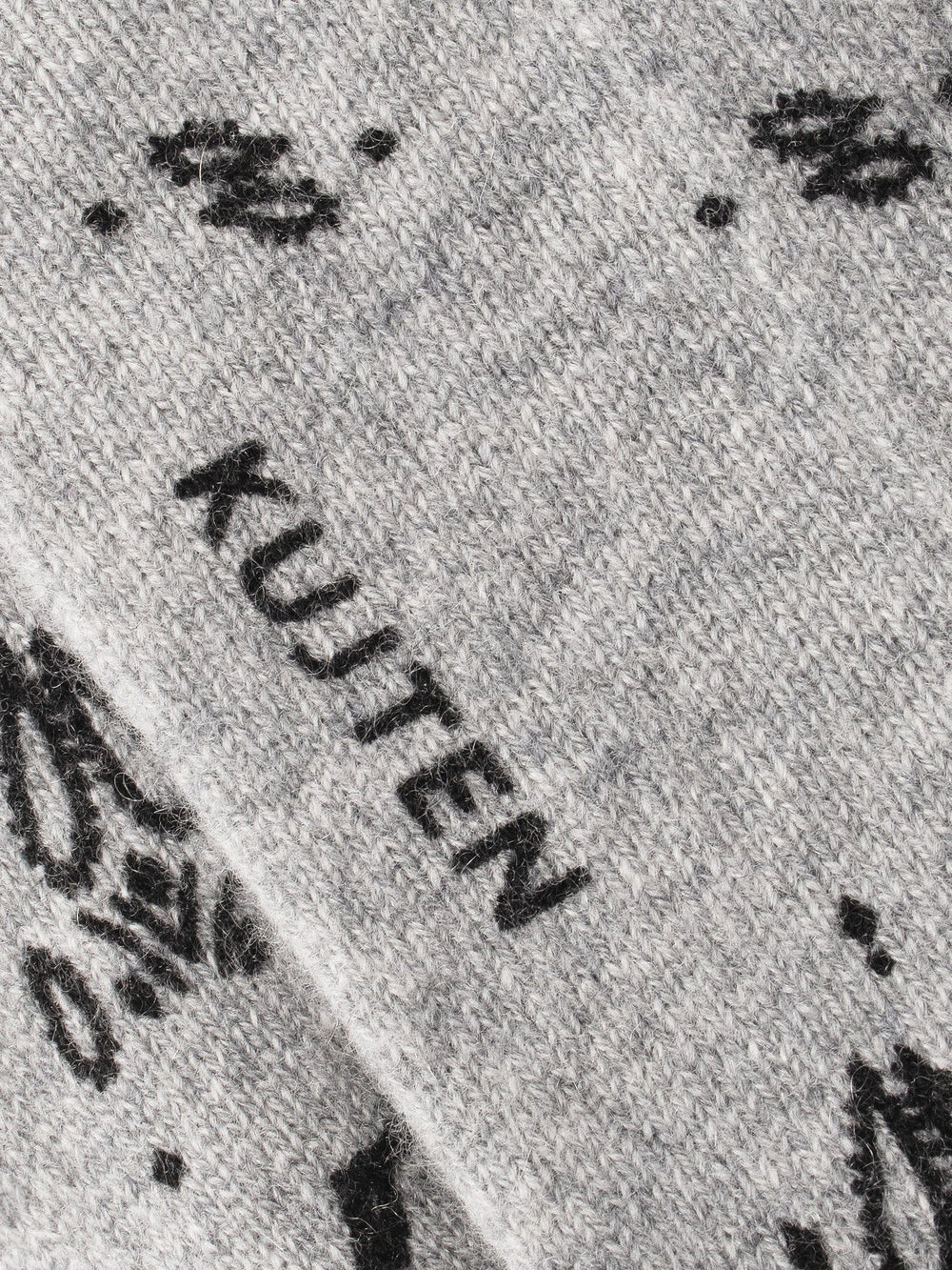 Kujten Socks One Size / Gray Kujten Gray Sig Bandana Socks K0CSH951-OS-GRY Kujten Gray Sig Bandana Socks