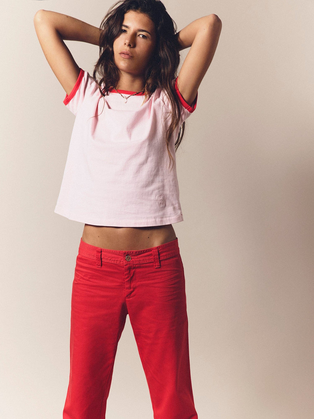 LM01 Pant Tomate Emmanuelle Twill Pant Tomate Emmanuelle Twill Pant