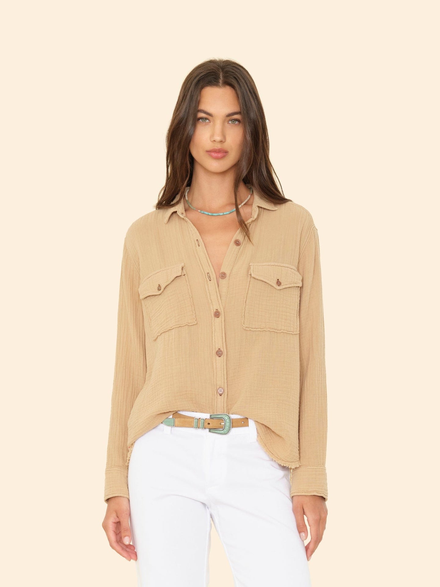 LM01 Shirt Miel Carol Shirt Miel Carol Shirt