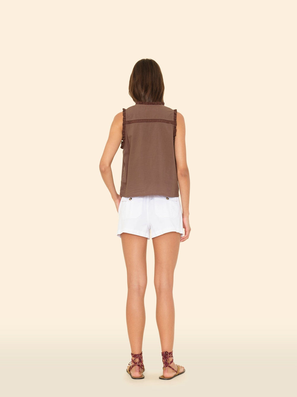 LM01 Short Blanc Georgia Twill Short Blanc Georgia Twill Short