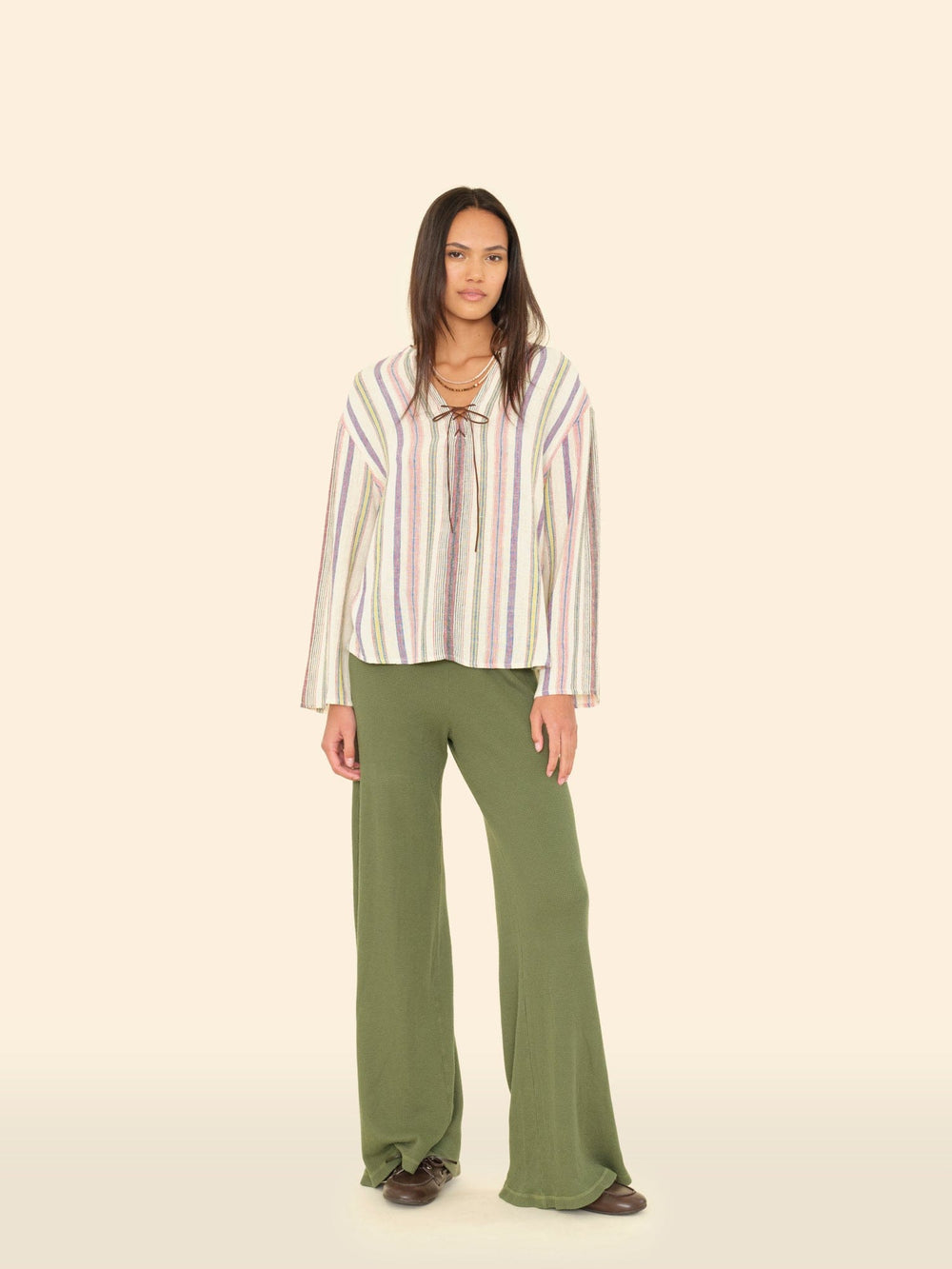 LM02 Pant Washed Army Manon Pant Washed Army Manon Pant