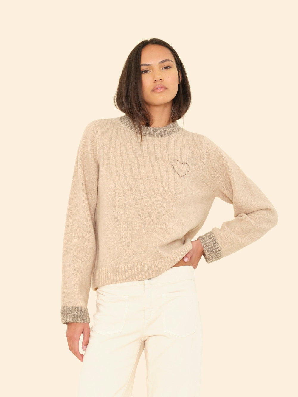 LM02 Sweater Vanille Valentin Sweater Vanille Valentin Sweater