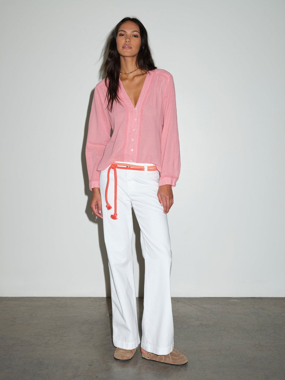 LM03 Pant Blanc Emmanuelle Twill Pant Blanc Emmanuelle Twill Pant