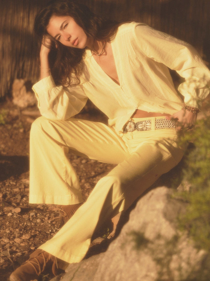 LM03 Pant Soft Sun Emmanuelle Twill Pant Soft Sun Emmanuelle Twill Pant