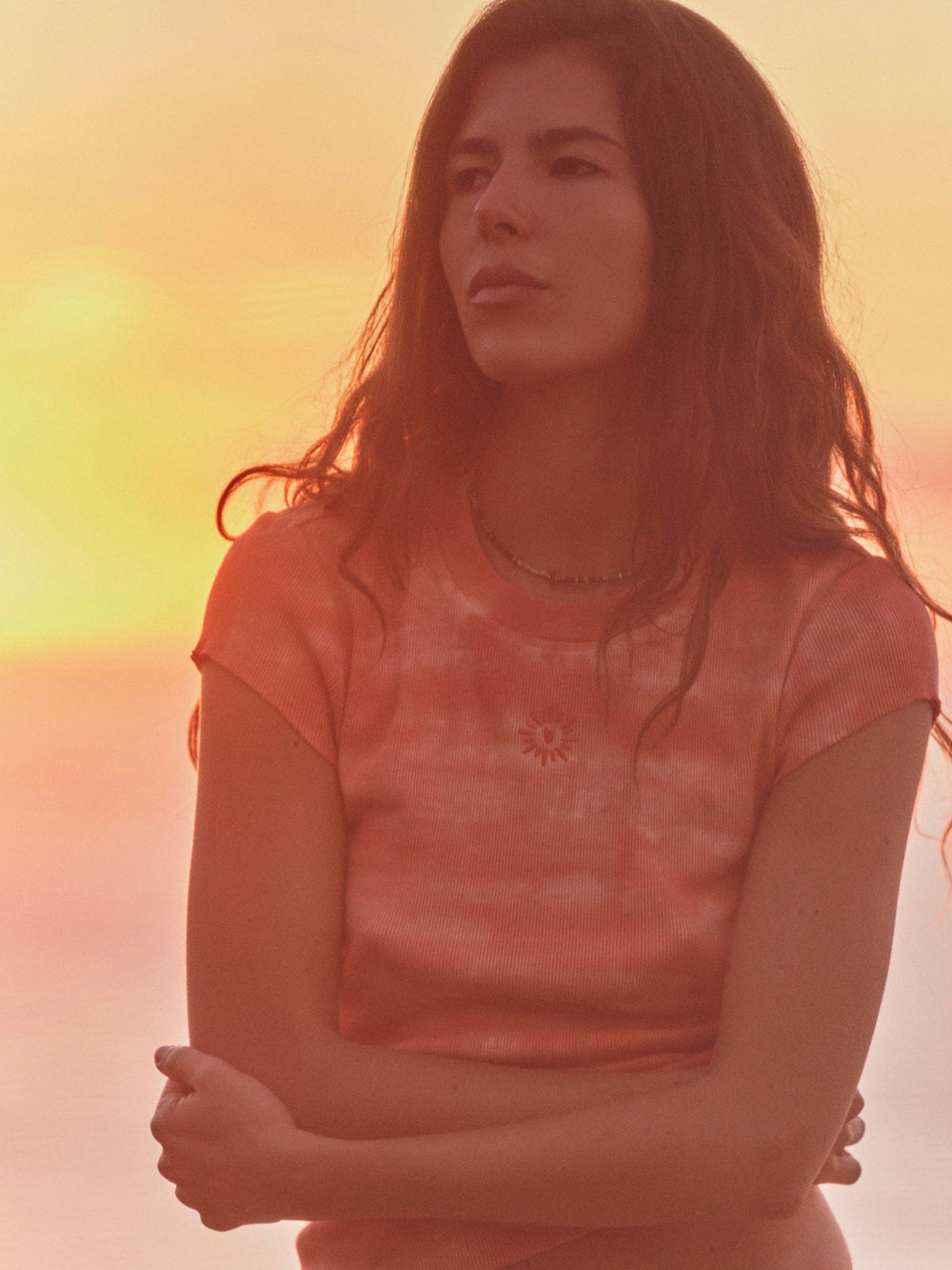 LM03 Tee Sunset Orange Elliot Fine Rib Tee Sunset Orange Elliot Fine Rib Tee