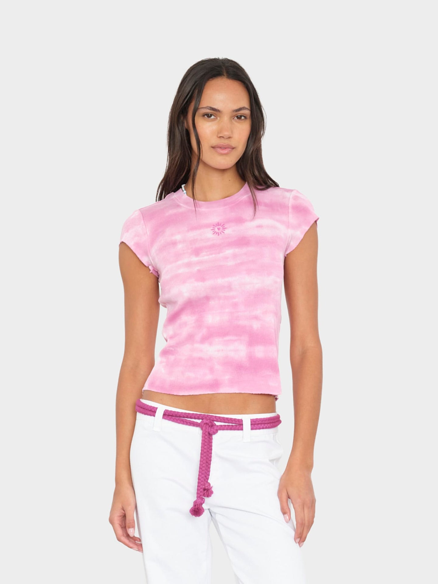 LM03 Tee Sunset Raspberry Elliot Fine Rib Tee Sunset Raspberry Elliot Fine Rib Tee