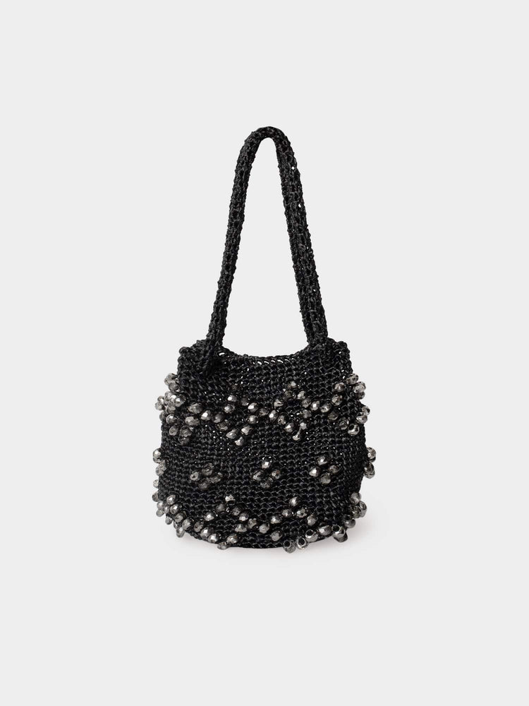 Maria La Rosa Bag One Size / Black Black La Gemmé Mini Bucket Bag M0LGB220-OS-BLK Black La Gemmé Mini Bucket Bag