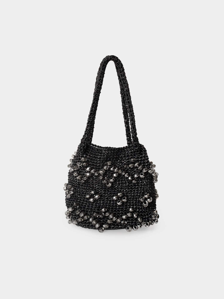 Maria La Rosa Bag One Size / Black Black La Gemmé Mini Bucket Bag M0LGB220-OS-BLK Black La Gemmé Mini Bucket Bag
