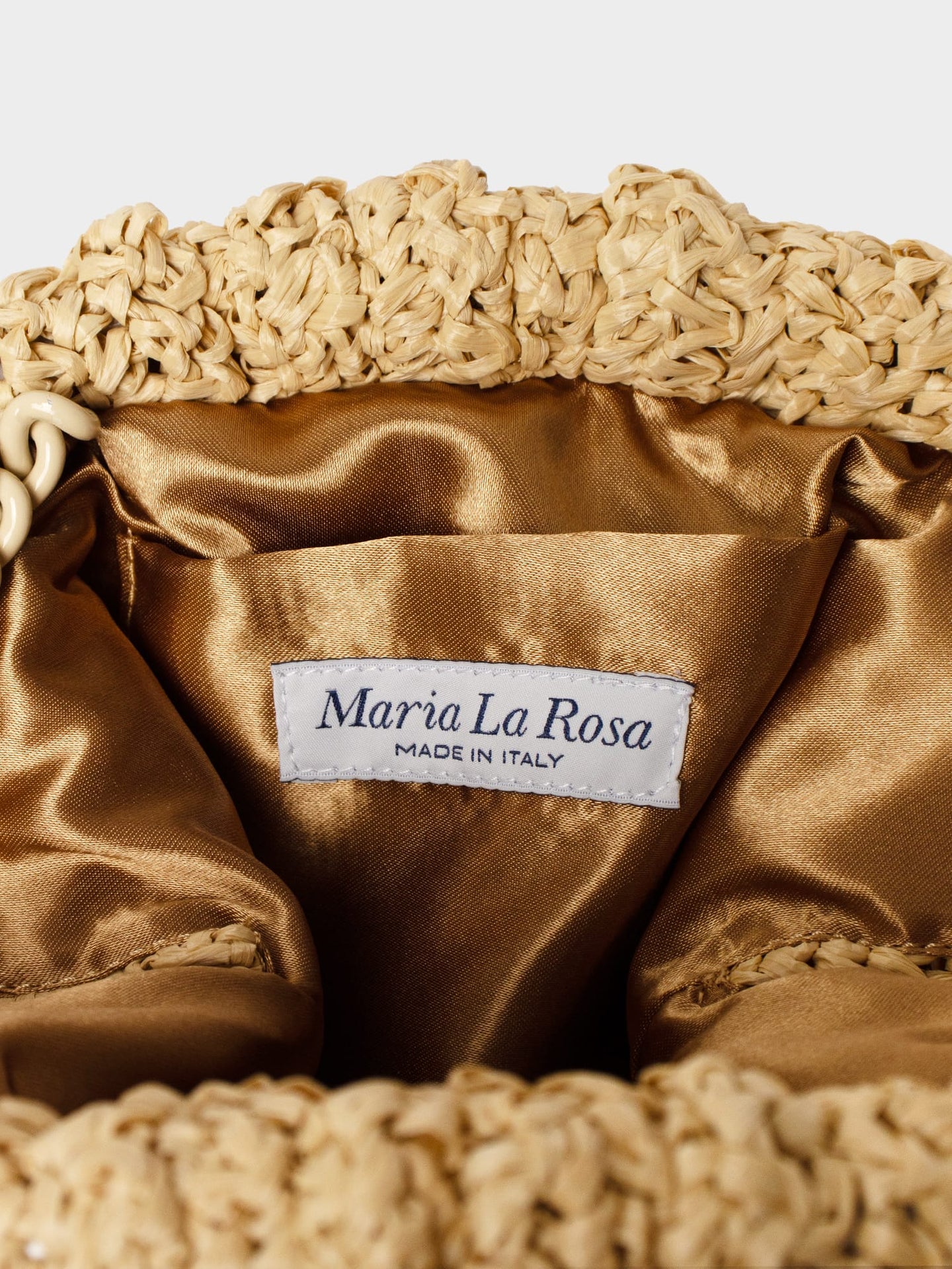 Maria La Rosa Bag One Size / Natural Natural I Love LA Mini Game Bag M0MGB001-OS-NAT Natural I Love LA Mini Game Bag