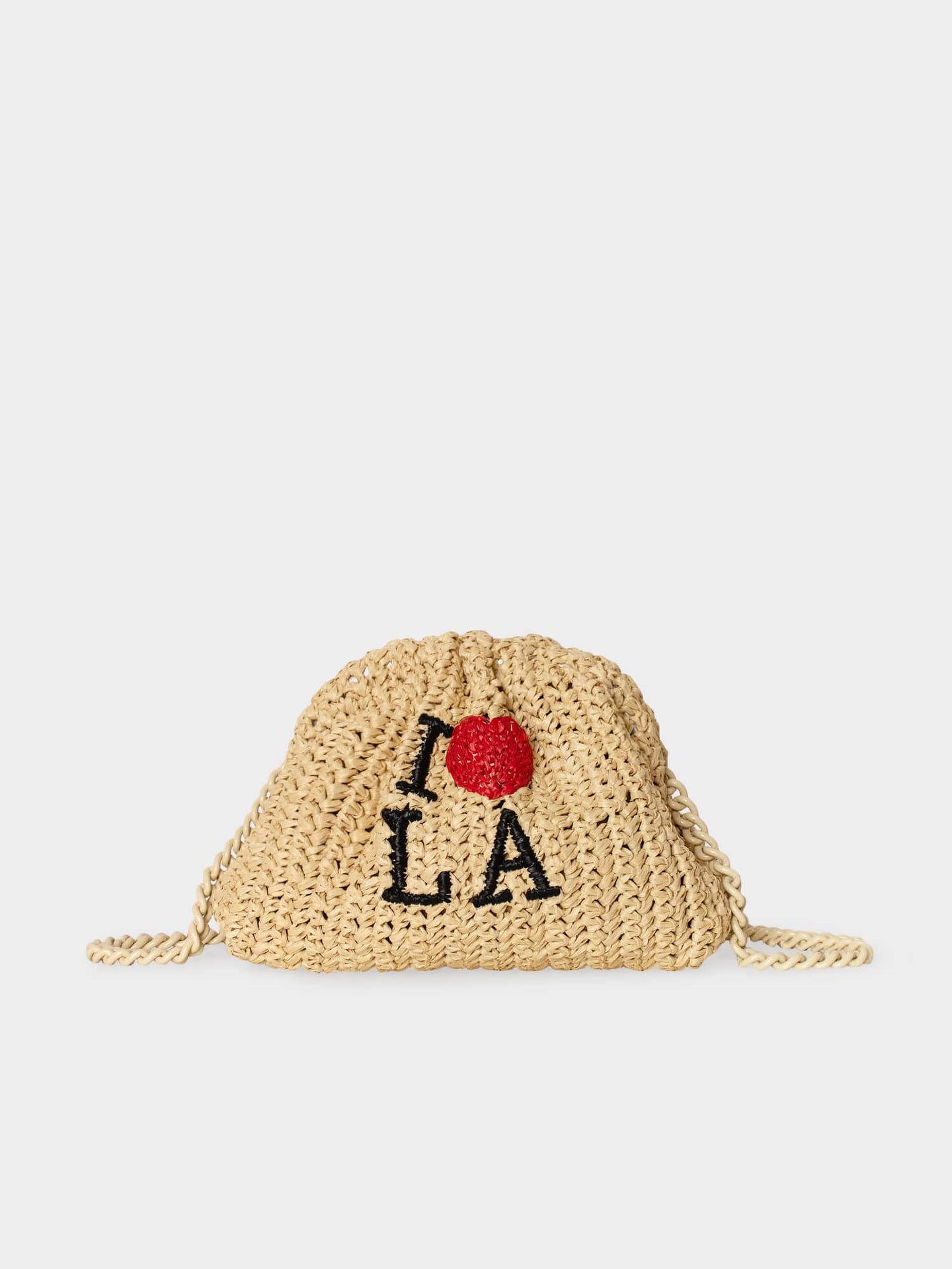 Maria La Rosa Bag One Size / Natural Natural I Love LA Mini Game Bag M0MGB001-OS-NAT Natural I Love LA Mini Game Bag