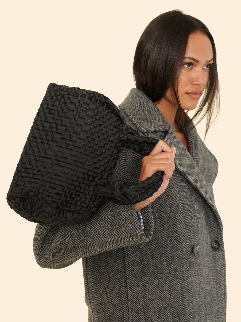 Maria La Rosa Handbag One Size / Black Maria La Rosa Black Bow Bag M0BWB230-OS-BLK Maria La Rosa Black Bow Bag