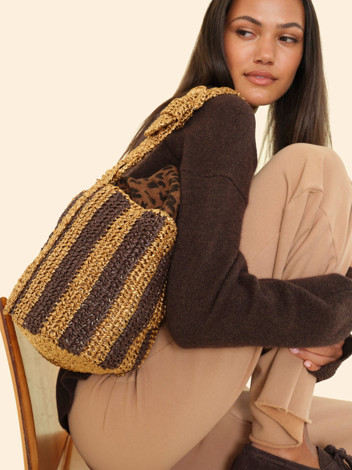 Maria La Rosa Handbag One Size / Black Maria La Rosa Black Cheyenne Mini Bucket Bag M0CMB131-OS-BLK Maria La Rosa Black Cheyenne Mini Bucket Bag