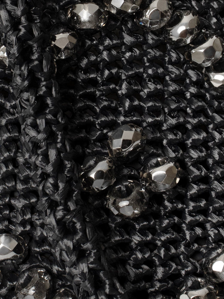 Maria La Rosa Handbag One Size / Black Maria La Rosa Black La Gemmé Mini Bucket Bag M0LGB220-OS-BLK Maria La Rosa Black La Gemmé Mini Bucket Bag