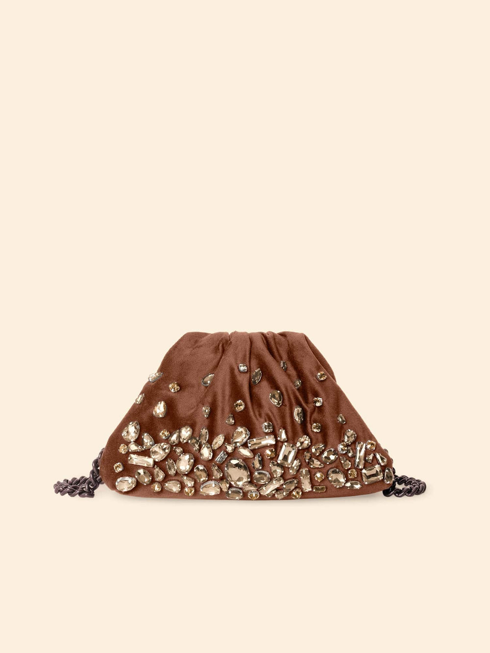 Maria La Rosa Handbag One Size / Brown Maria La Rosa Brown Pepita Bag M0PTB120-OS-BRN Maria La Rosa Brown Pepita Bag