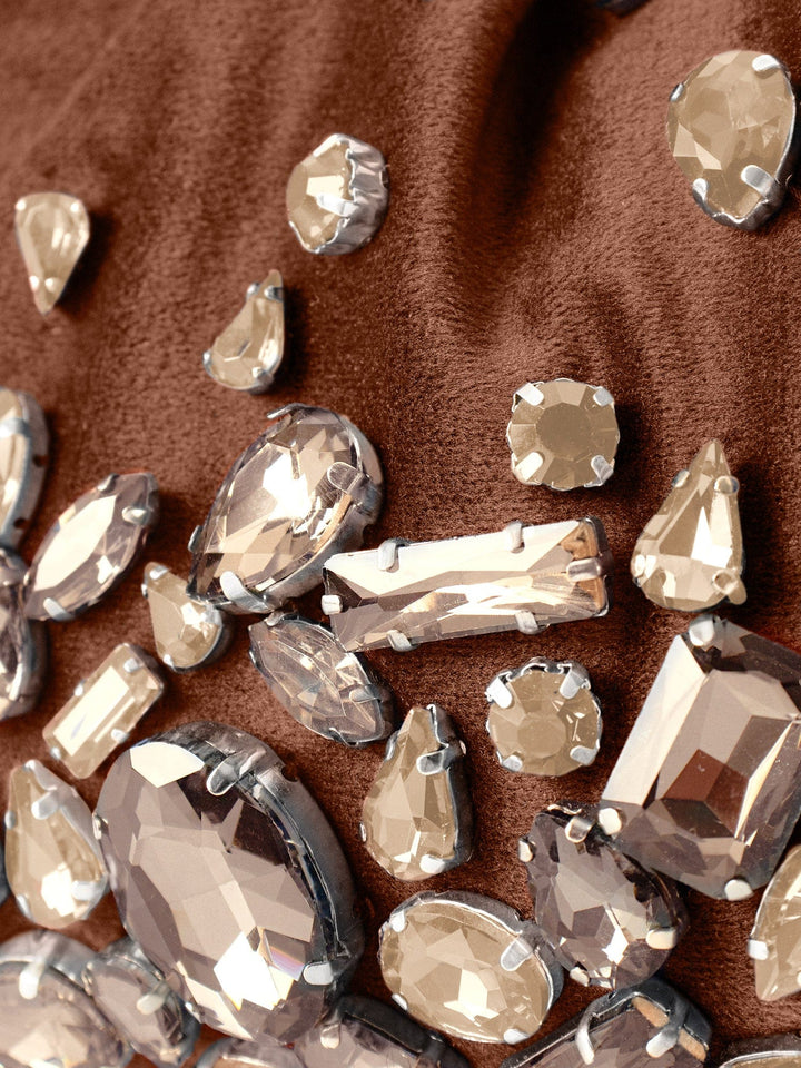 Maria La Rosa Handbag One Size / Brown Maria La Rosa Brown Pepita Bag M0PTB120-OS-BRN Maria La Rosa Brown Pepita Bag