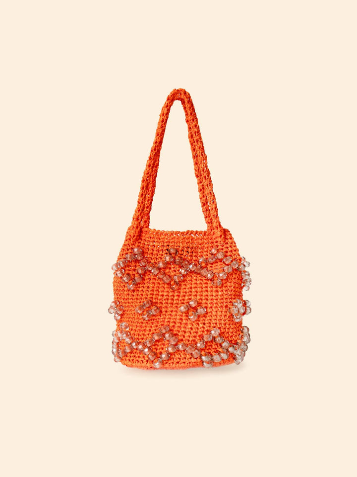 Maria La Rosa Handbag One Size / Orange Maria La Rosa Orange La Gemmé Mini Bucket Bag M0LGB220-OS-ORG Maria La Rosa Orange La Gemmé Mini Bucket Bag