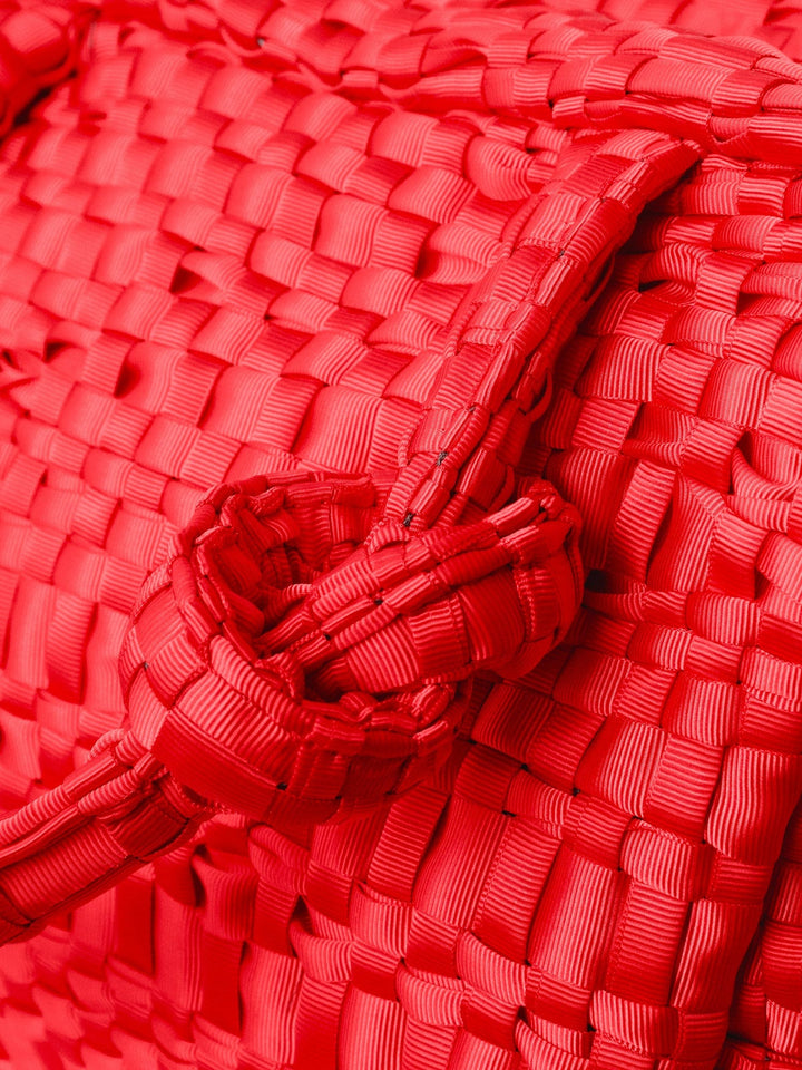 Maria La Rosa Handbag One Size / Red Maria La Rosa Red Bow Bag M0BWB230-OS-RED Maria La Rosa Red Bow Bag