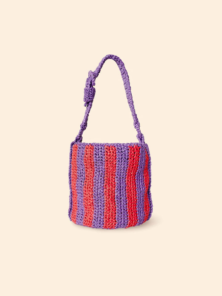Maria La Rosa Handbag One Size / Violet Maria La Rosa Violet Cheyenne Mini Bucket Bag M0CMB131-OS-VIL Maria La Rosa Violet Cheyenne Mini Bucket Bag