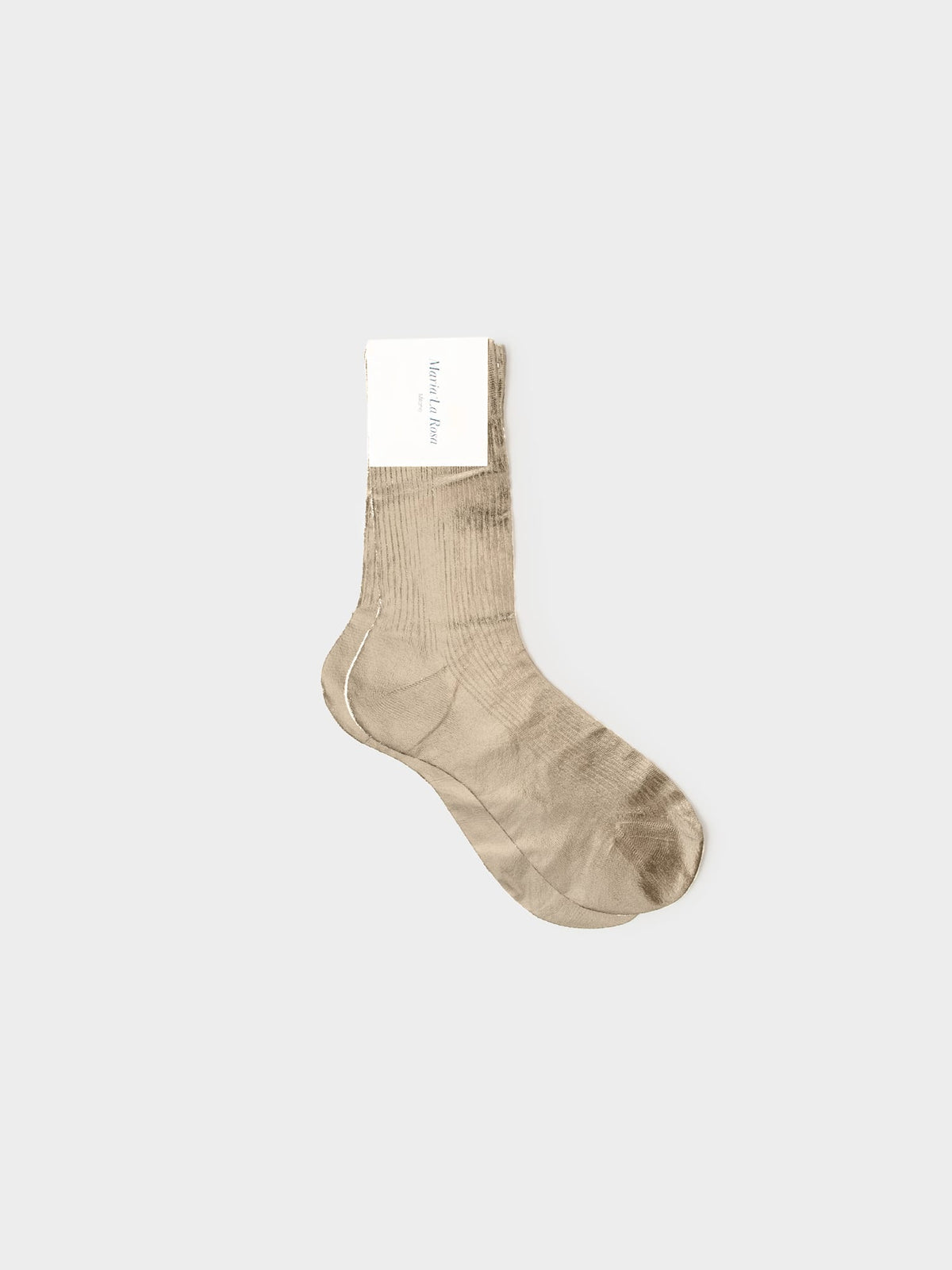 Maria La Rosa Socks One Size / Gray Gray Laminated Socks M9LMS790-OS-GRY Gray Laminated Socks