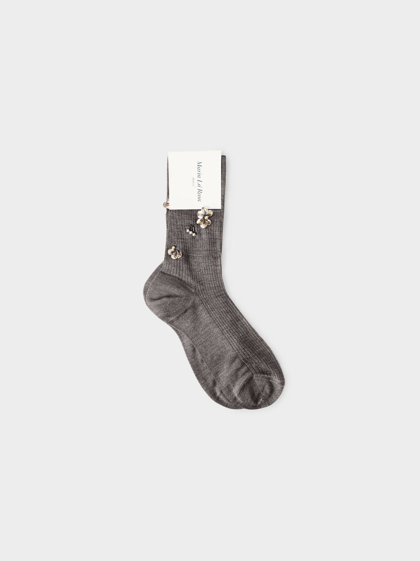 Maria La Rosa Socks One Size / Grey Melange Grey Melange Agathe Socks M9AGS150-OS-GRYM Grey Melange Agathe Socks