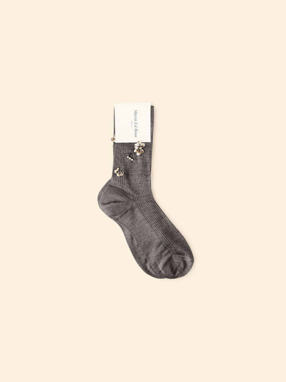 Maria La Rosa Socks One Size / Grey Melange Maria La Rosa Grey Melange Agathe Socks M9AGS150-OS-GRYM Maria La Rosa Grey Melange Agathe Socks