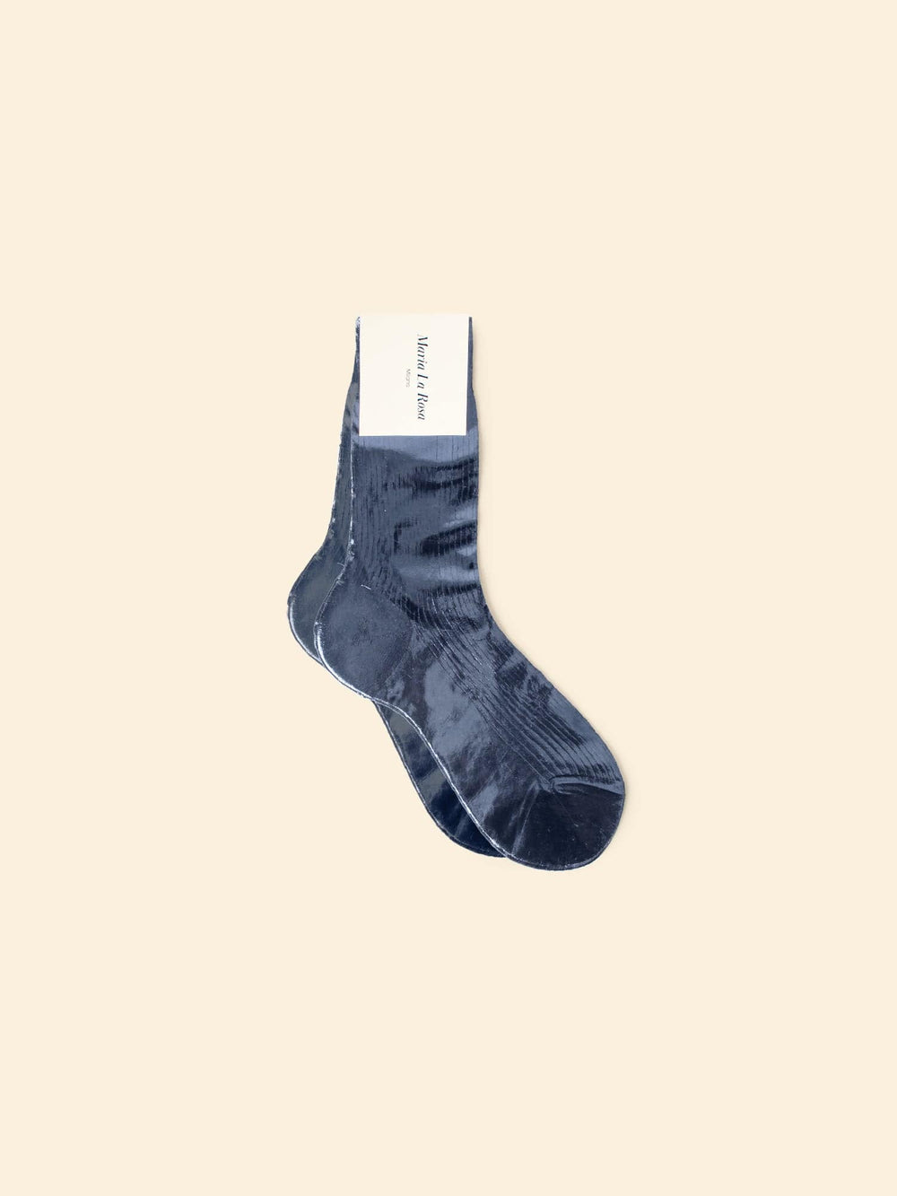 Maria La Rosa Socks One Size / Navy Maria La Rosa Navy Laminated Socks M9LMS790-OS-NVY Maria La Rosa Navy Laminated Socks