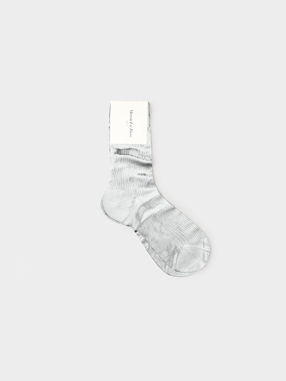 Maria La Rosa Socks One Size / Silver Silver Laminated Socks M9LMS790-OS-SIL Silver Laminated Socks
