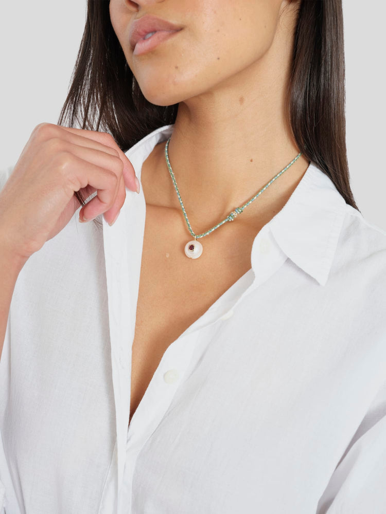 Pascale Monvoisin Necklace One Size / Garnet Garnet Eddie Necklace PM0EN000-OS-GNT Garnet Eddie Necklace