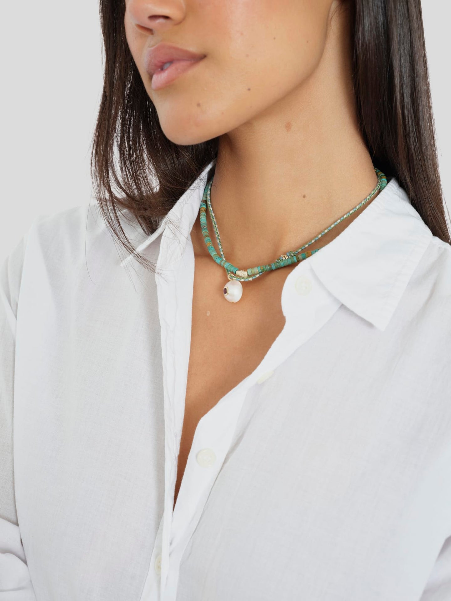 Pascale Monvoisin Necklace One Size / Turquoise Turquoise Taylor N°1 Necklace PM0TN000-OS-TRQS Turquoise Taylor N°1 Necklace