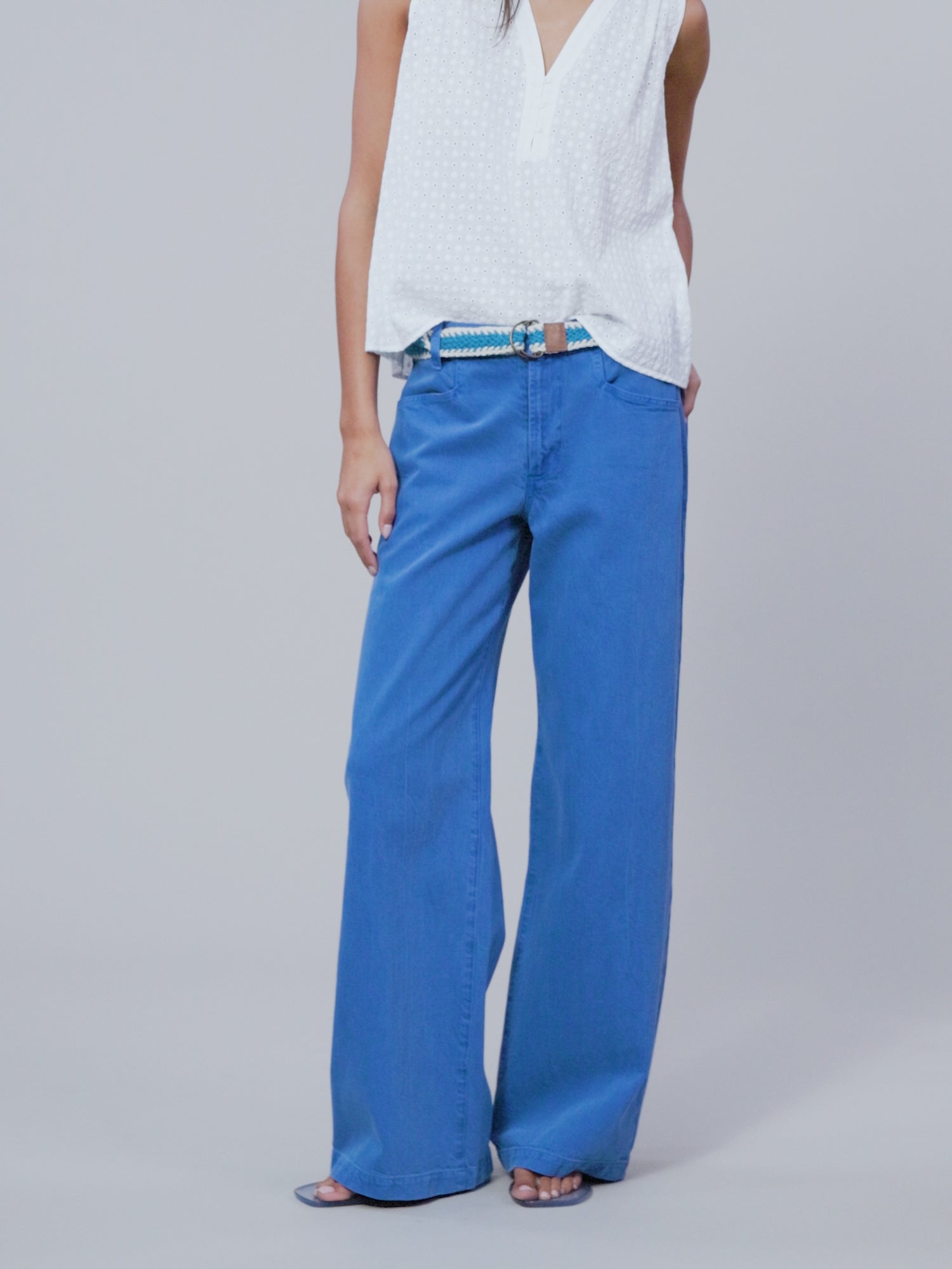 Washed Cobalt Nixon Denim Pant