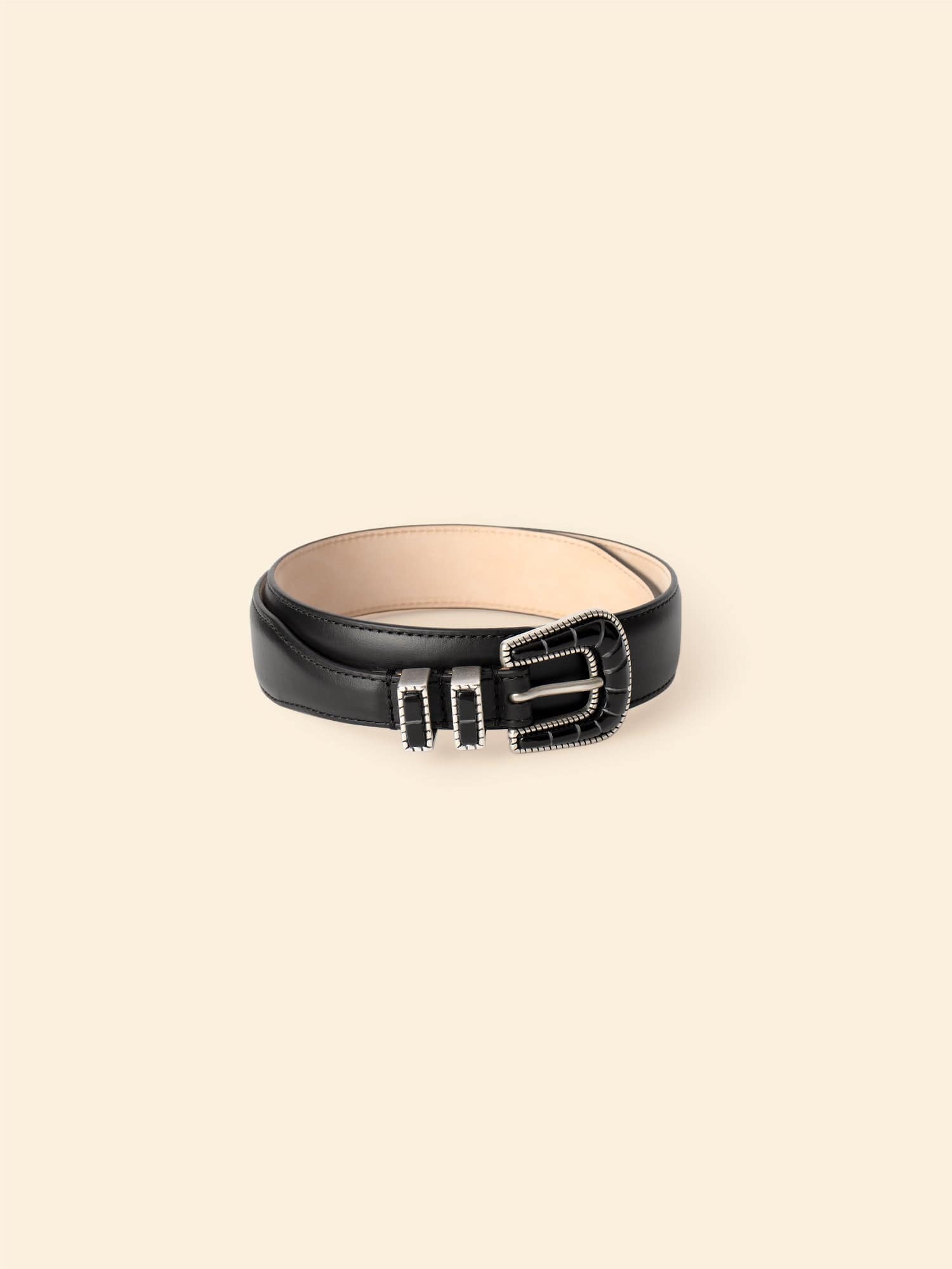 【MARNO】Irina belt black×silver Irina belt – MARNO