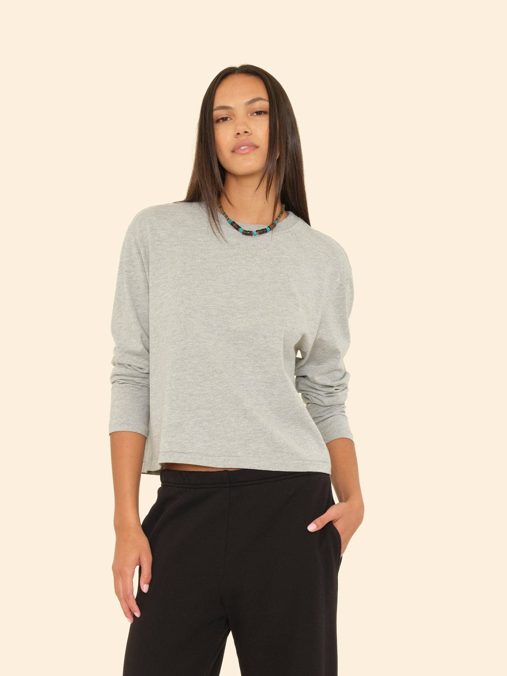 X2408 Tee Heather Grey Terrance Tee Heather Grey Terrance Tee